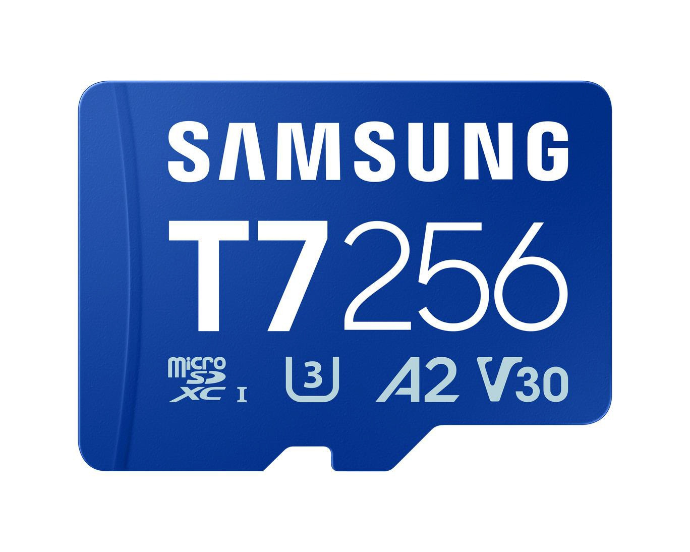 Samsung T7 microSDXC Speicherkarte 256GB (170 MB/s, Class 10, V30, U3) MB-MB256T/WW