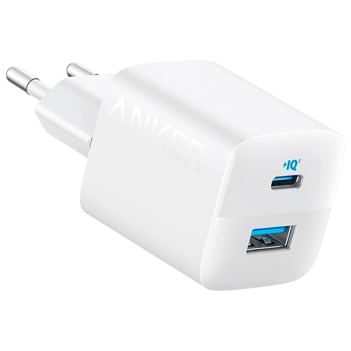 Anker 323 Dual USB USB-C Schnellladegerät 33W Weiß