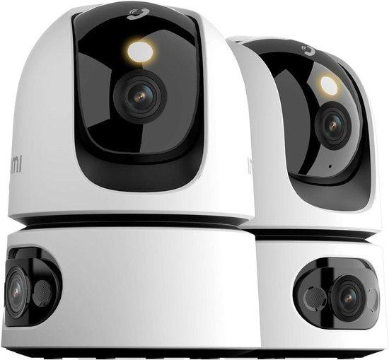 Imou Binnencamera met Twee Lenzen - PTZ Beveiligingscamera - 2K Resolutie - AI Mens en Dier Detectie - Wit