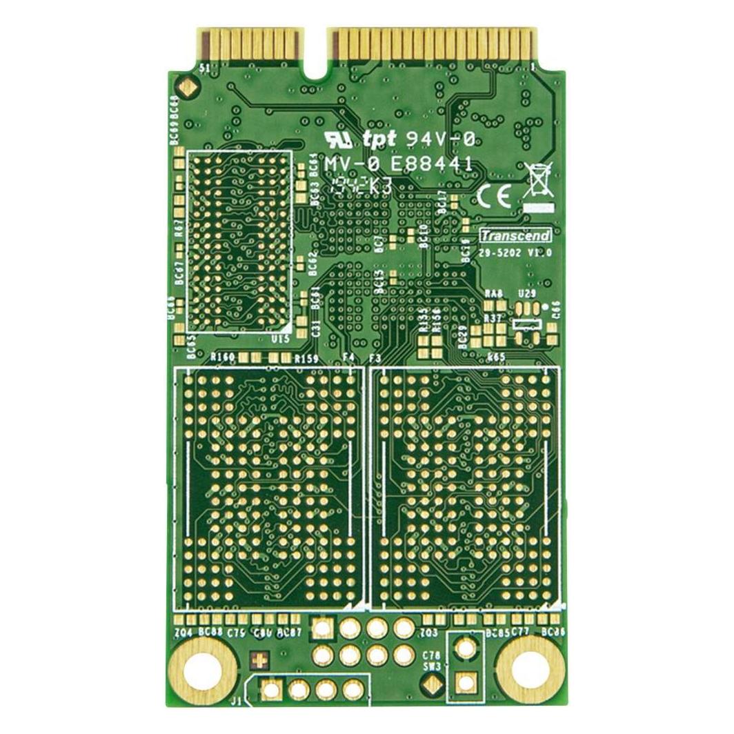 Transcend 128GB, mSATA SSD, SATA3, 3D TLC, PE: 3K, Wide Temp. (128 GB, mSATA) (TS128GMSA452T-I)