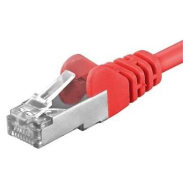PremiumCord Patchkabel CAT6a S-FTP, RJ45-RJ45, AWG 26/7 0,5m rot (S/FTP, CAT6a, 0.50 m) (sp6asftp005R)