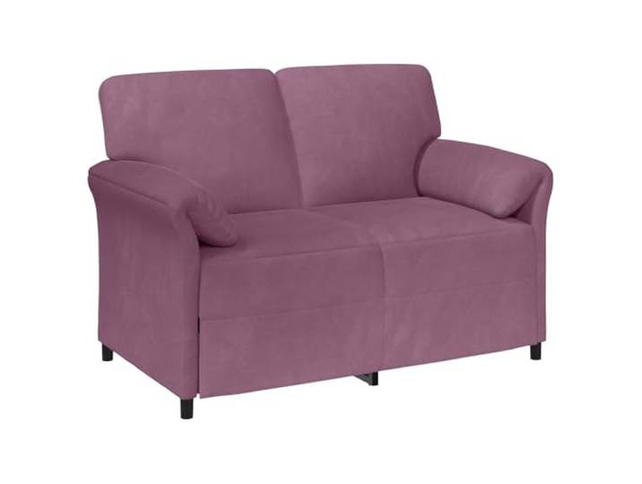 Makastle 2 Sitzer Sofa Couch Lila 138 x 83 x 95 cm Samt