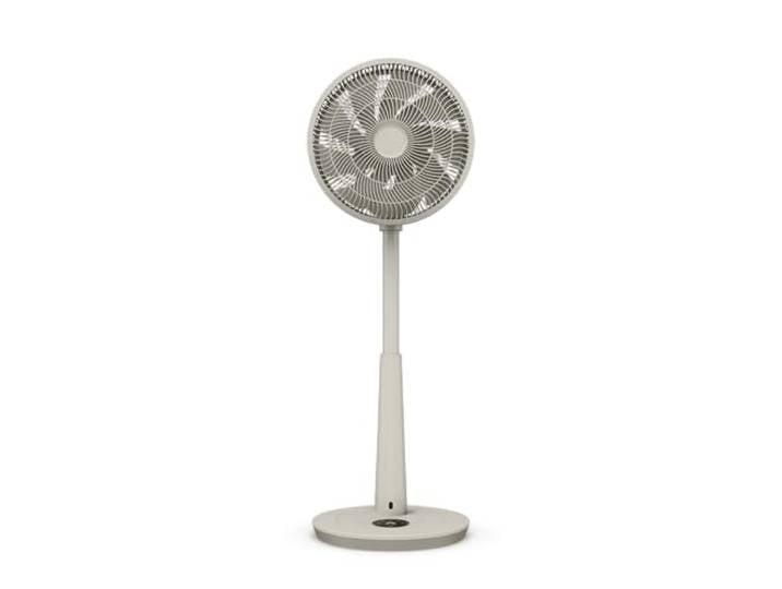 Duux Whisper 3 Ventilateur sur Pied – Ventilateur Économe en Énergie avec 26 Vitesses\, Minuterie et Mode Nuit – Hauteur Réglable (73–95 cm) – Oscillation Horizontale et Verticale – Grège