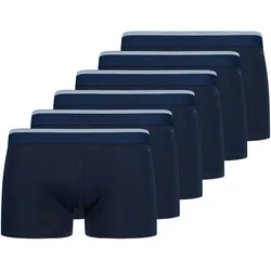 SKINY Herren Boxershorts, 6er Pack - Pants Cotton Multipack, Unterwäsche, Unterhose, einfarbig Blau / XL
