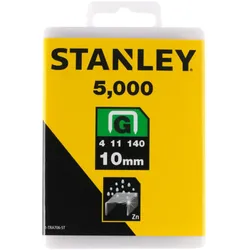 STANLEY Klammern Typ G 10 mm 5000 St. für Elektro- u. Handtacker Typ G stabile Verpackung - 1-TRA706-5T