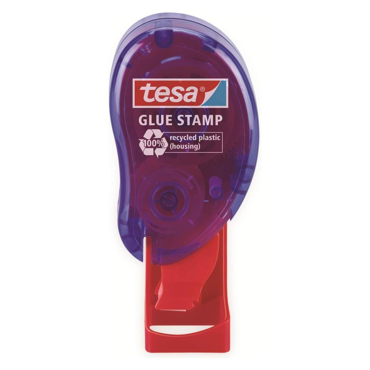 tesa Klebestempel ecoLogo, doppelseitige Klebepads zum schnellen Verkleben von Papier, Pappe & Fotos (59099-00000-00)