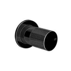 Gessi Habito Fertigmontageset Waschtisch-Einhebelmischer, für Abgang oben, Wandmontage, RIGATO, 70599706, Farbe: Metall Schwarz PVD