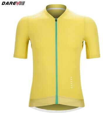 Inspired Finds DAREVIE Men's Cycling Jersey Breathable Quick Dry Bike Shirt With Cool Technology For Men & Women lemon Yellow s