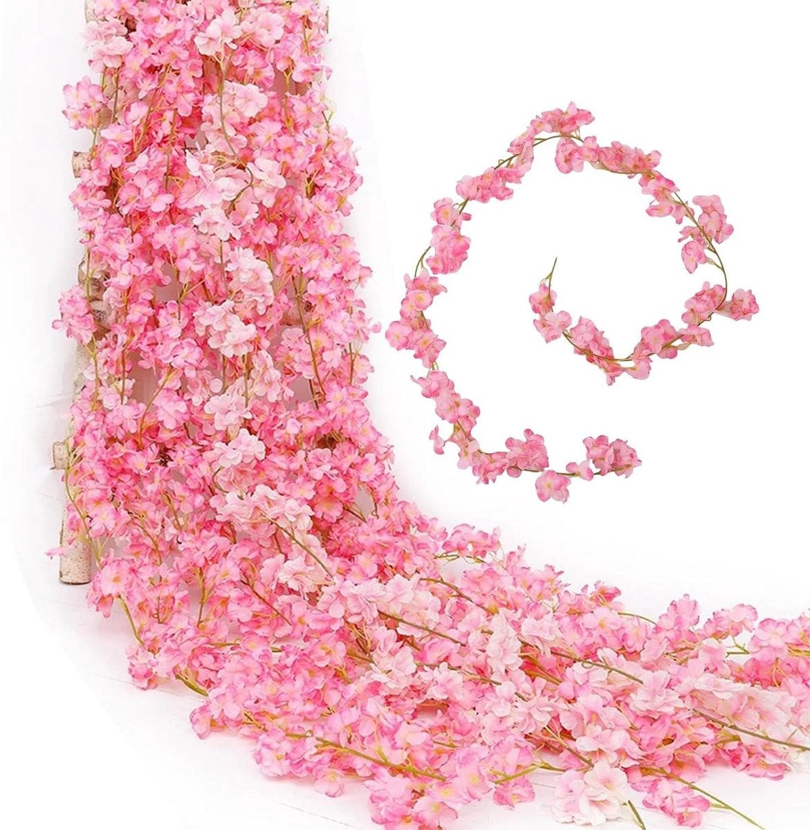 Kunstmatige Kersenbloesem Slinger - Roze Sakura Bloemen voor Decoratie - 180 cm