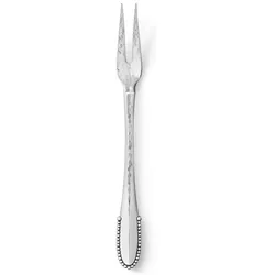 Georg Jensen Beaded Aufschnittgabel, Servierbesteck, Silber