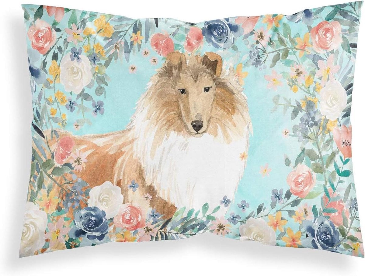 Multicolor Kussensloop met Dubbelzijdig Artwork voor Slaapkamer Decoratie, 76 x 52 cm