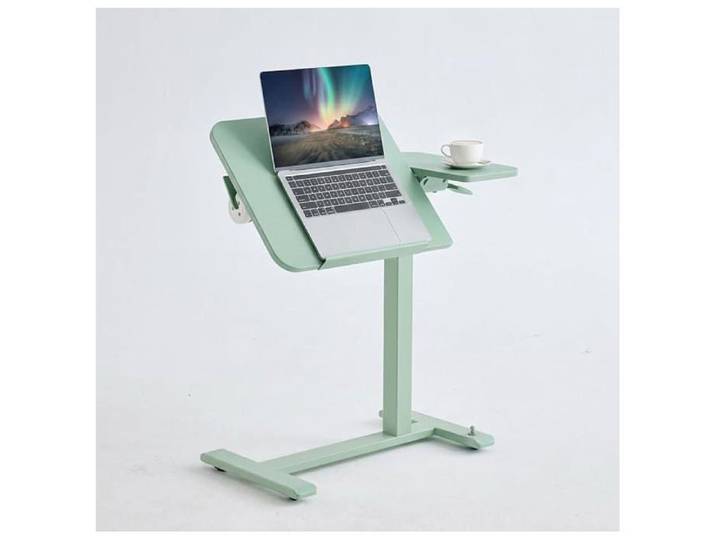Bureau assis-debout mobile rabattable MUSSO D5 - vert