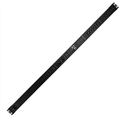 GUDE EPC 87-1210-18 20-fach switched & metered PDU, vertikaler Einbau 0HE, schwarz, 135cm