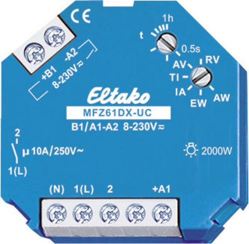 Eltako 61100604 MFZ61DX-UC Zeitrelais Multifunktional 230V 1 St. Zeitbereich: 0.5s - 1h 1 Schließer