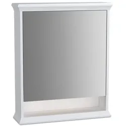 VitrA Valarte LED-Spiegelschrank 62225 63x17x76, links, beleuchtete offene Ablage, Korpus weiß matt
