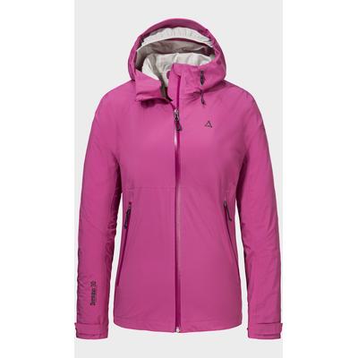 Outdoorjacke SCHÖFFEL "2.5L 3D Jacket Vistdal L", Damen, Gr. 44, 3305, pink, Oberstoff: 100% Nylon. (Membran: Polyurethan), regular fit, hoch geschlossener Ausschnitt, Jacken Outdoorjacke