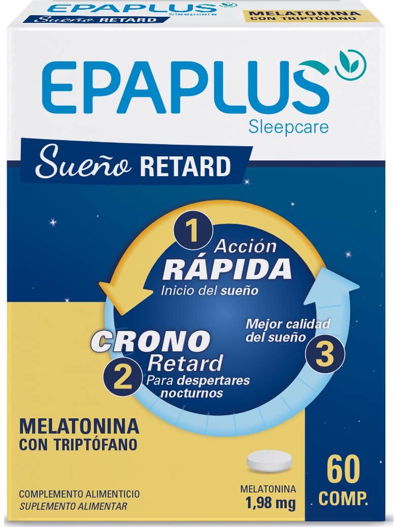 Epaplus Sleepcare Sueño Retard Melatonina con Triptófano 60comp
