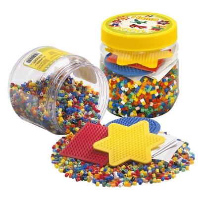Hama® Bügelperlen Midi - Dose gelb - 3 Stiftplatten, 4000 Stück.