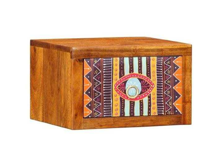 KTHLBRH Wandnachttisch braun 35 x 30 x 22 cm Böhmischer Stil, praktischer Stauraum, warme Oberfläche, moderne Zimmer
