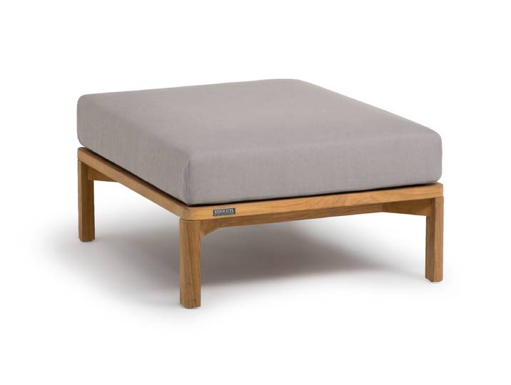 Weishäupl New Hampton Hocker klein Teak Massivholz unbehandelt