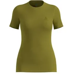 ODLO Damen Unterhemden ku.Arm Da MERINO 160, Größe M in Grün Grün
