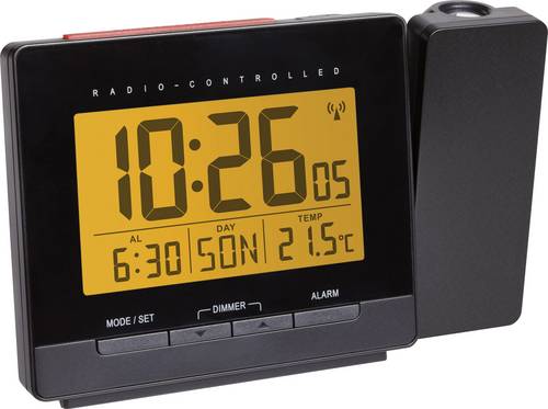 TFA Dostmann 60.5016.01 Funk Wecker digital Schwarz