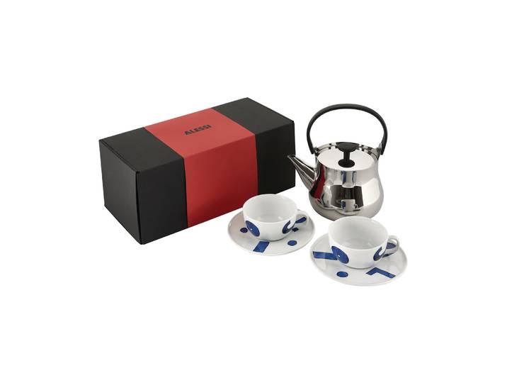 Alessi - Coffret Gift set - Bleu - Porcelaine - Designer Naoto Fukasawa
