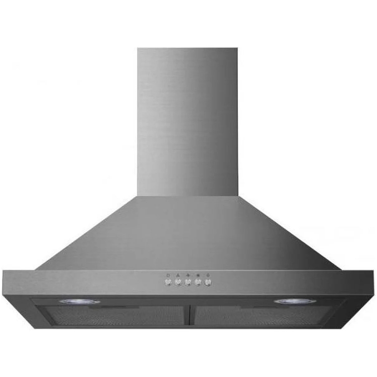 Exquisit KH62-3INOX Schouwkap Grijs