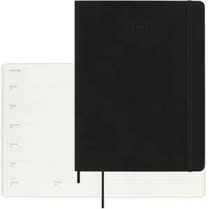 Moleskine Buchkalender 927966, XL, Jahr 2027, A4, Notizkalender, 1 Woche = 2 Seiten