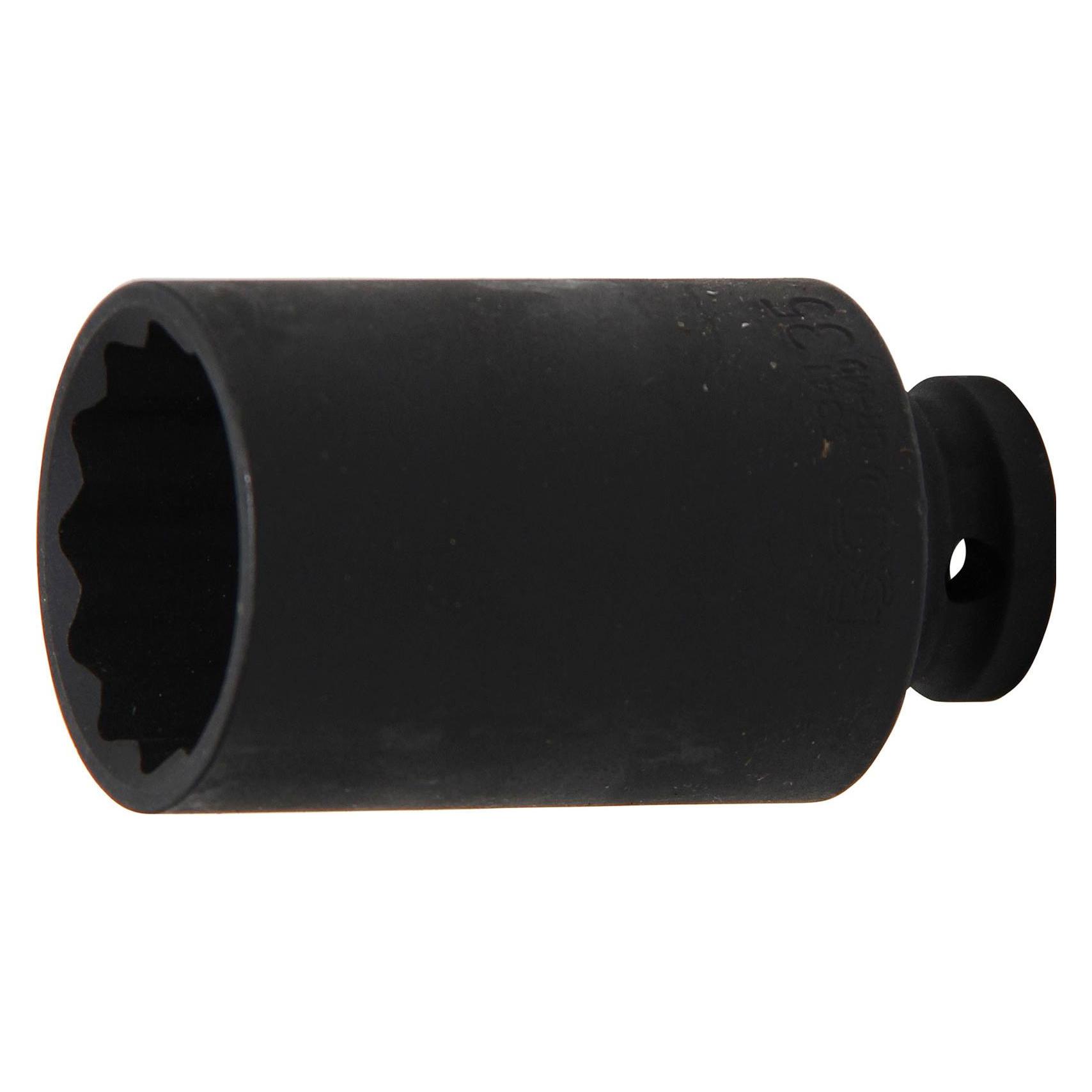 BGS Kraft-Steckschlüssel-Einsatz Zwölfkant | Antrieb Innenvierkant 12,5 mm (1/2") | SW 35 mm (35 mm) (5341)