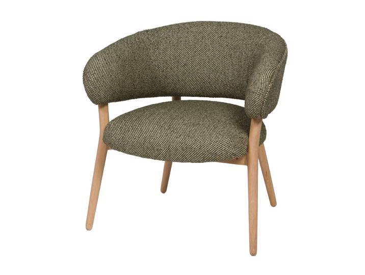 Fauteuil en tissu cloud vert