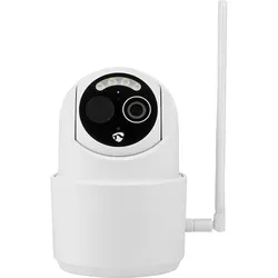 Nedis SmartLife Aussenkamera 4G Full HD 1080p Pan tilt IP65 Cloud Storage (optional) / micr (1920 x 1080 Pixels), Netzwerkkamera, Weiss