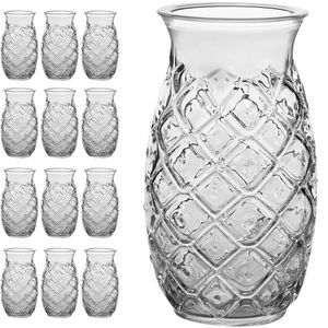Libbey Cocktailgläser Pineapple Tiki, aus Glas, 502ml, 12 Stück
