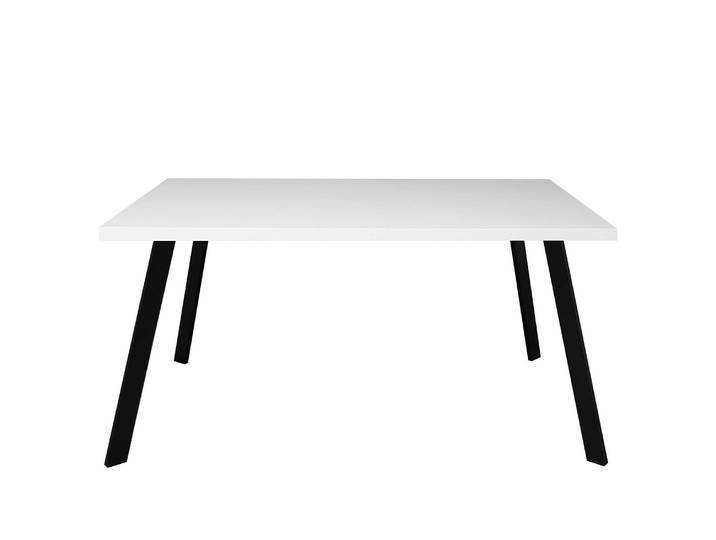 Bureau Unieux II 160cm Blanc/Blanc mat Noir