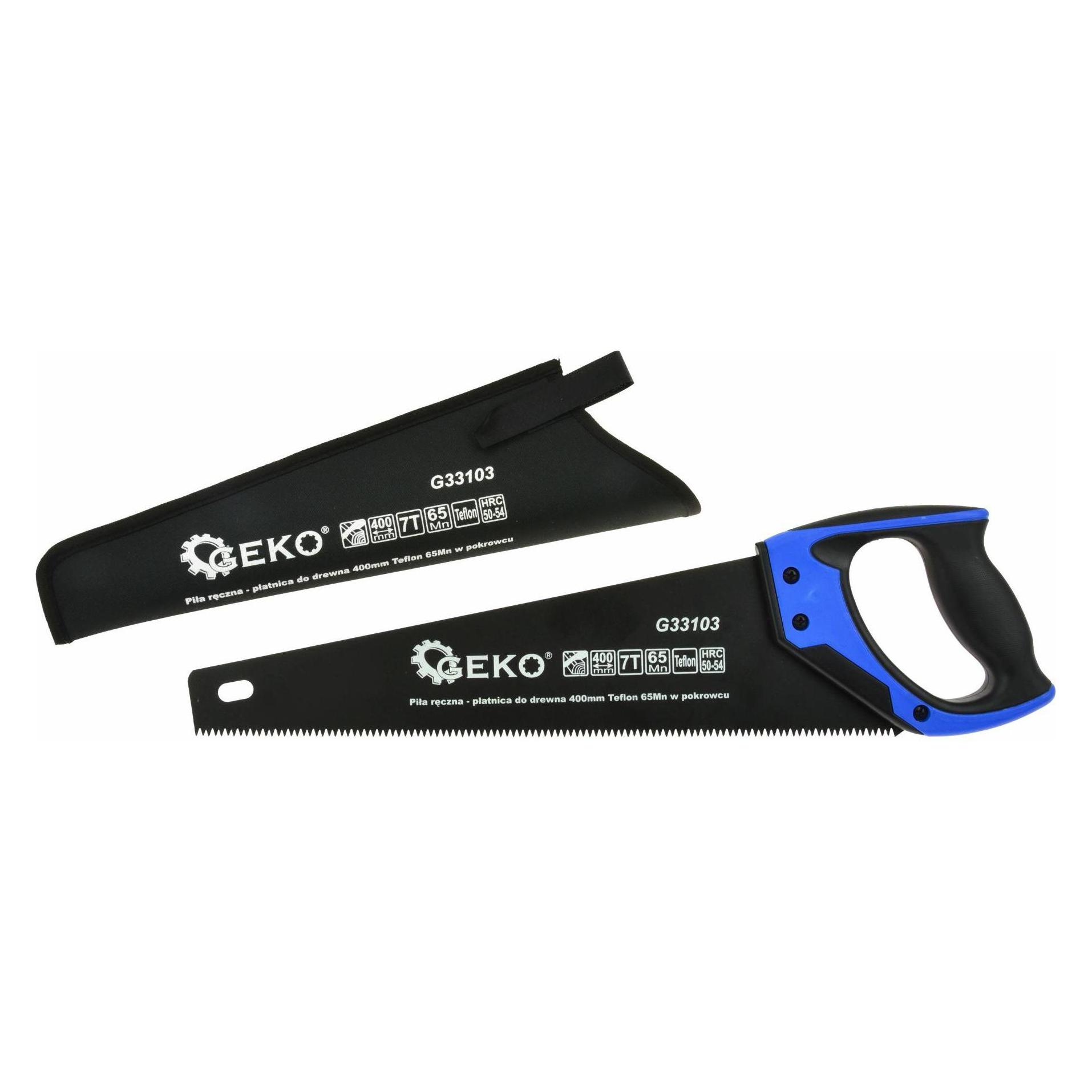 GEKO Teflon-Handsäge für Holz mit Abdeckung 400mm (G33103)
