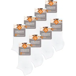 NUR DIE Herren Sneakersocken Baumwolle Basic Unifarben 16