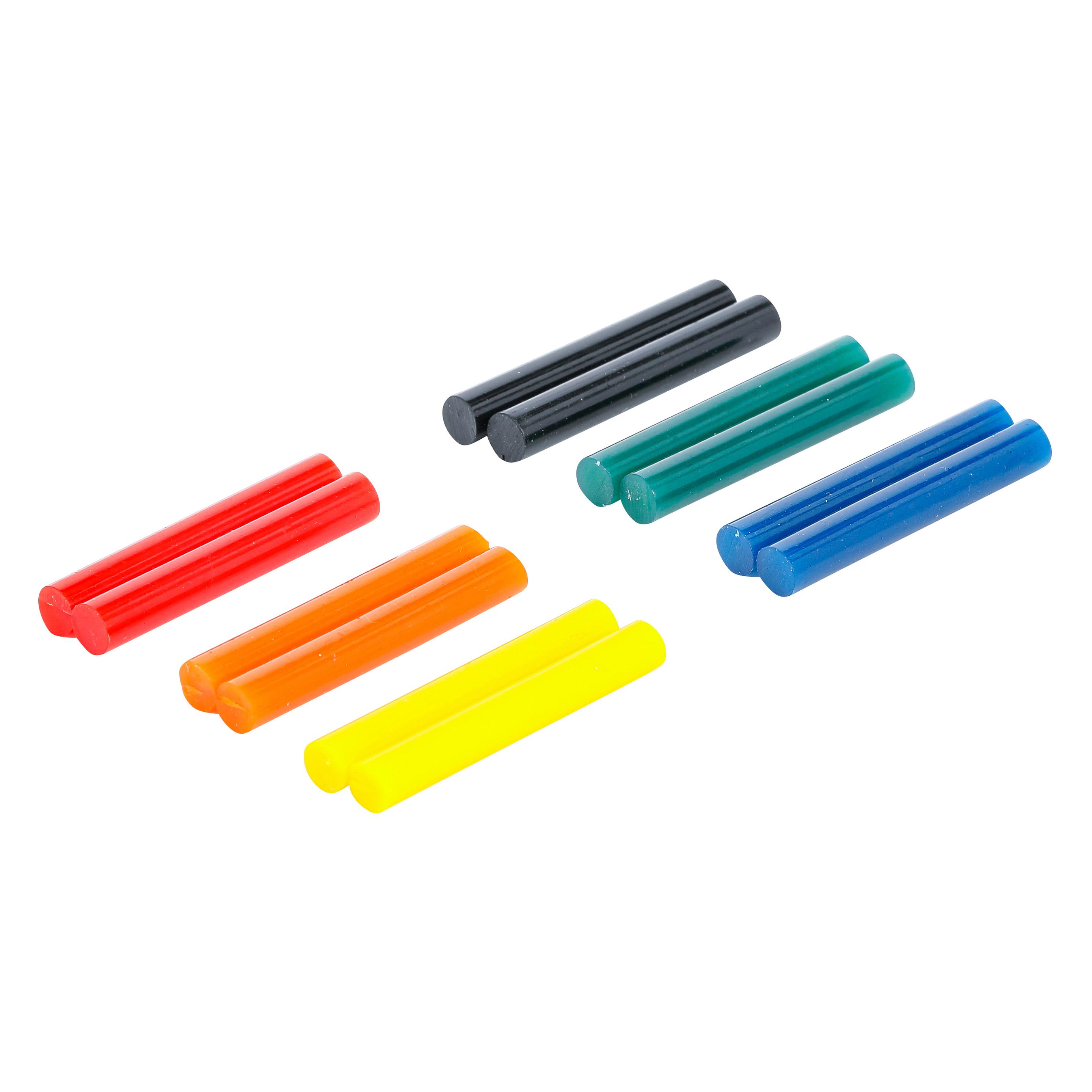 BGS Heissklebe-Patronen bunt Ø 7,5 mm, 50 mm 12-tlg. (80849)