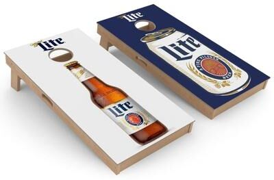 Skip's Garage Miller Lite Split Cornhole Board Set