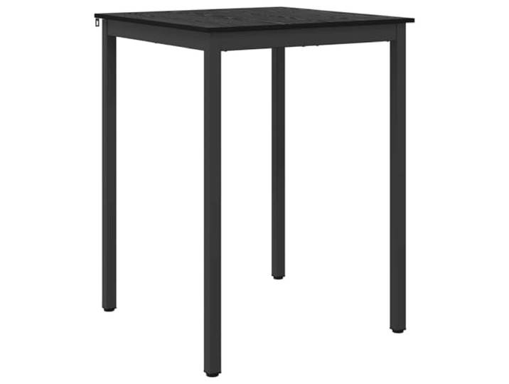 KFGWERSTY Esstisch 80 x 80 x 105 cm aus Holzwerkstoff mit Metall Schwarz Quadratische Tischplatte aus Holzwerkstoff, robuster Metallrahmen, einfache Montage, schnelle Reinigung, für Küche