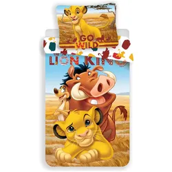 Tinisu, Kinderbettwäsche, König der Löwen Bettwäsche - weiche Baumwolle 140x200 cm Kissen und Decke Lion King (200 x 140 cm, 90 x 70 cm)