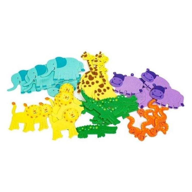 Brewis Dschungelschaumaufkleber 36 Stk (36 Sticker) (47603554)