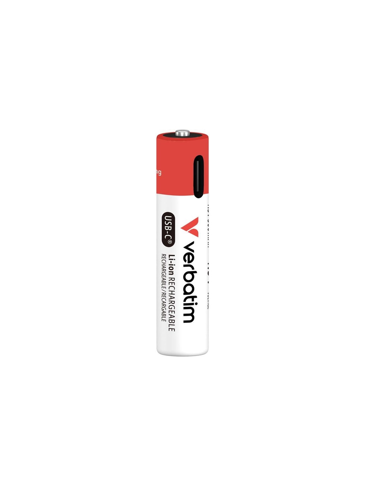 Verbatim Wiederaufladbare AAA-Batterien mit USB-C (4er-Pack)