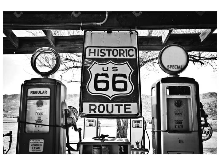 Acrylglasbild Route 66 image LAND