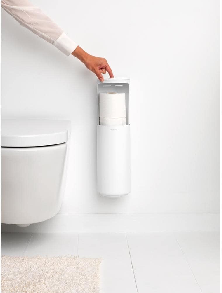Toilettenpapierhalter BRABANTIA "Mindset Weiss", weiss (weiß), B:28,9cm, Kunststoff, Toilettenpapierhalter, Toilettenpapierhalter weiß Einheitsgröße