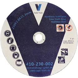 Vago-Tools Trennscheiben Flexscheiben 230mmx2mm Edelstahl Metall Stahl 5 Stück