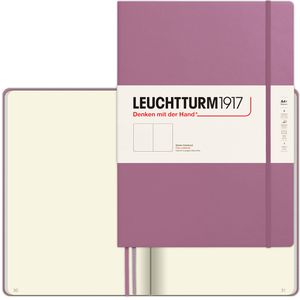 Leuchtturm1917 Notizbuch Master Slim, 372337, Karton Hardcover, Dusty Rose, 62 Blatt / 123 Seiten, 100 g/m², blanko, A4+