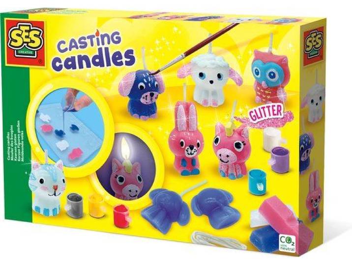 SES Creative - Kaarsen gieten - Creatieve knutselset vanaf 5 jaar - Maak je eigen kaarsen