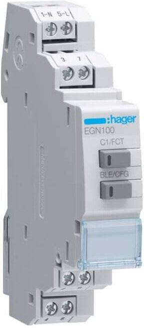 Hager Digit.Multi-Zeitschaltuhr m.Bluetooth 1-Kanal EGN100)