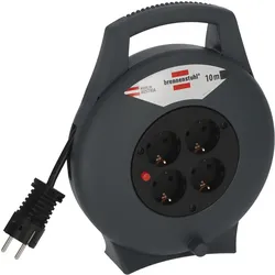 Brennenstuhl, Kabelrolle, Kabelbox Vario Line, Kabellänge 10 m mit 4 Schutzkontakt-Steckdosen (10 m, 1.50 mm2)