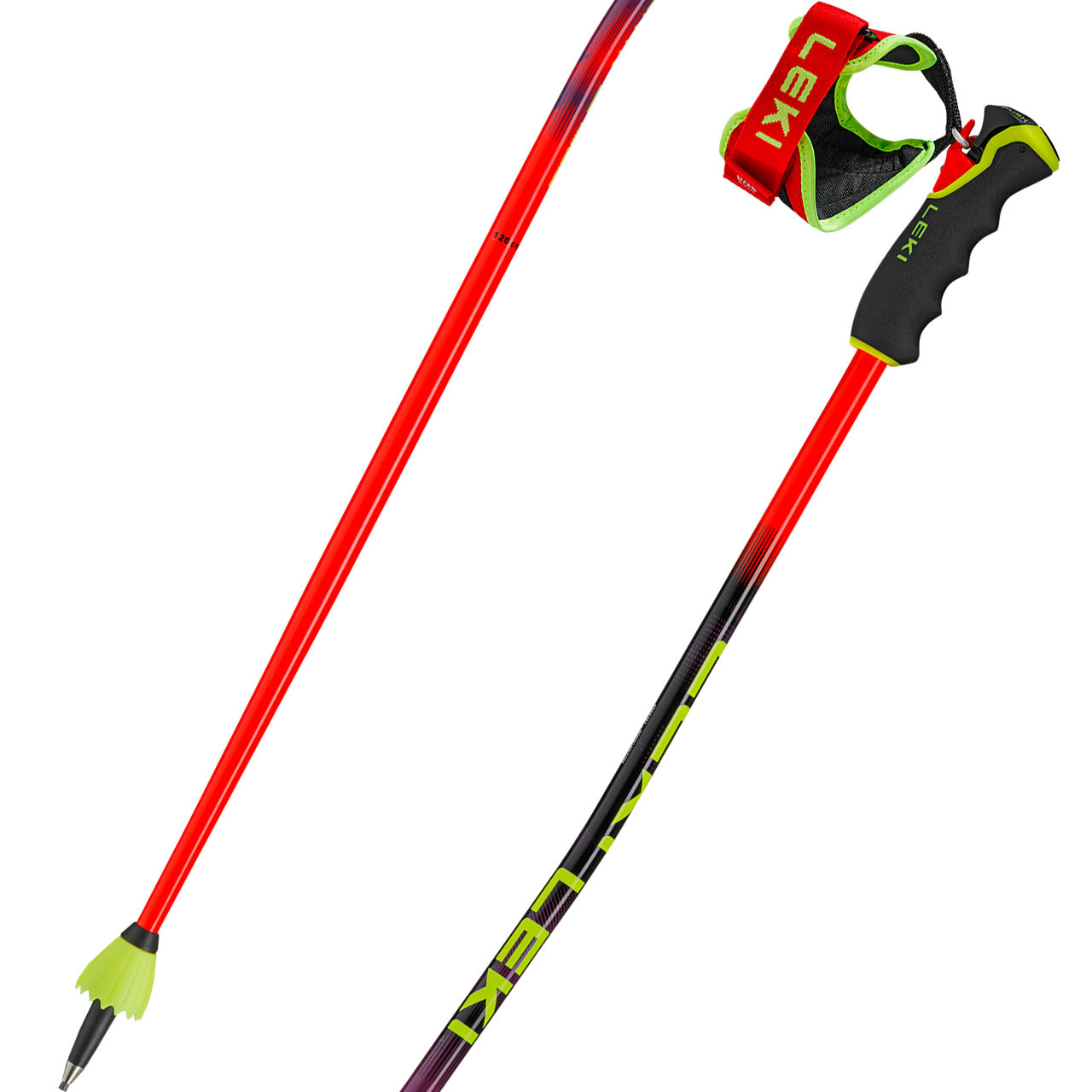 Leki WCR GS Carbon TR bright red/violet/neonyellow - 125 cm